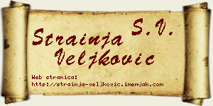 Strainja Veljković vizit kartica